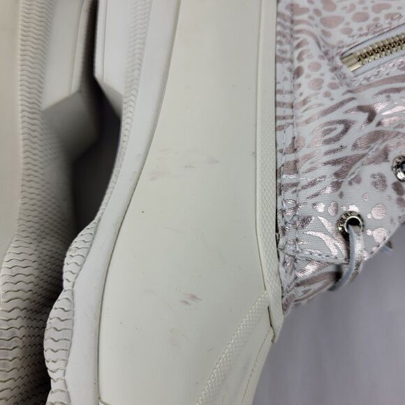 Sperry Top Spider Women's Ivory Metallic Animal Print Waterproof Ankle Boots 7M - Picture 12 of 15